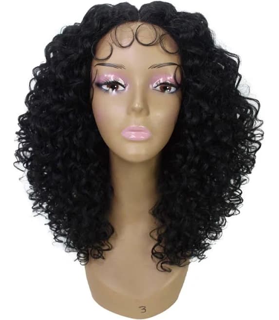 Precious Long Cut Curly 17 In T-Part HD Lace Trendy Afro Wigs