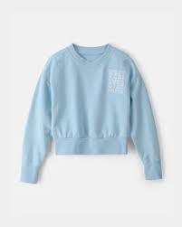 Girls French Terry Hoodie - Blue | Carter's