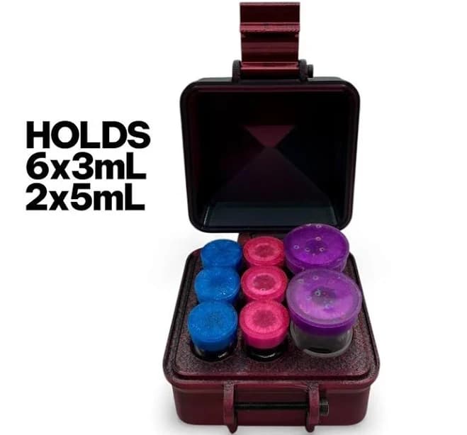 2-3mL Vial + 5mL Vial Mixed GLP1 Peptide Storage Box. Store Sema, Tirz, Reta, and more !