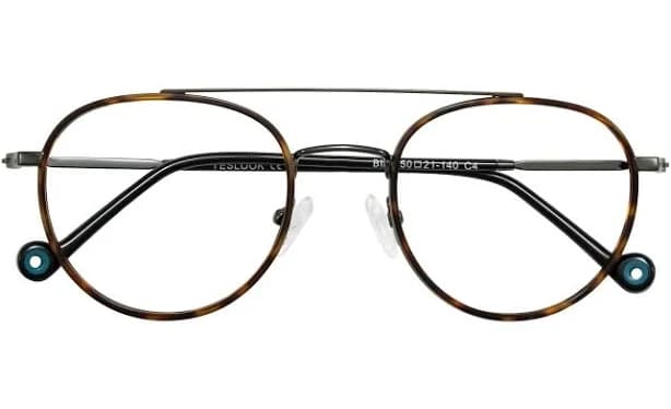Narrow Windsor Double Bridge Round Glasses