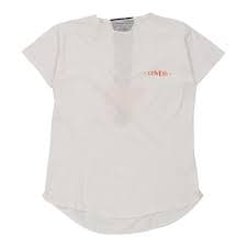 Enrico Coveri Graphic T-Shirt - XL White Cotton