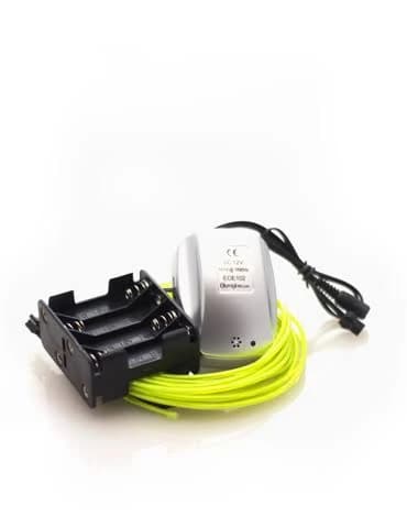 Portable 25 Foot Sound Activated El Wire Kit