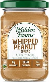 Whipped Peanut Spread – Zero Calorie, Low Carb, Keto-Friendly, Vegan, Sugar-Free, Creamy Whipped Peanut Flavor – 12 oz Bottle