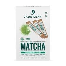 Jade Leaf Organic Ceremonial Grade Matcha Green Tea Powder Packets