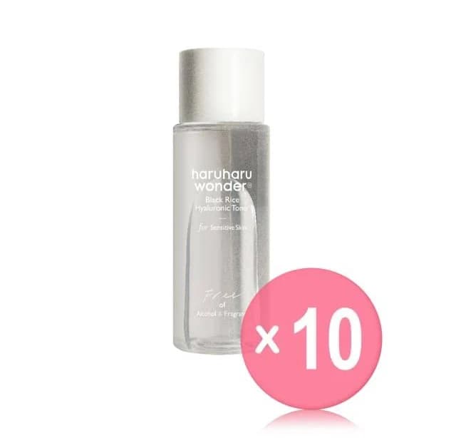 haruharu wonder Black Rice Hyaluronic Toner Fragrance Free Trial 10pcs Bundle Set 10ml X 10 Pcs