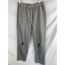 Aerie Grey Distressed Burnout Jogger Pant Size Medium