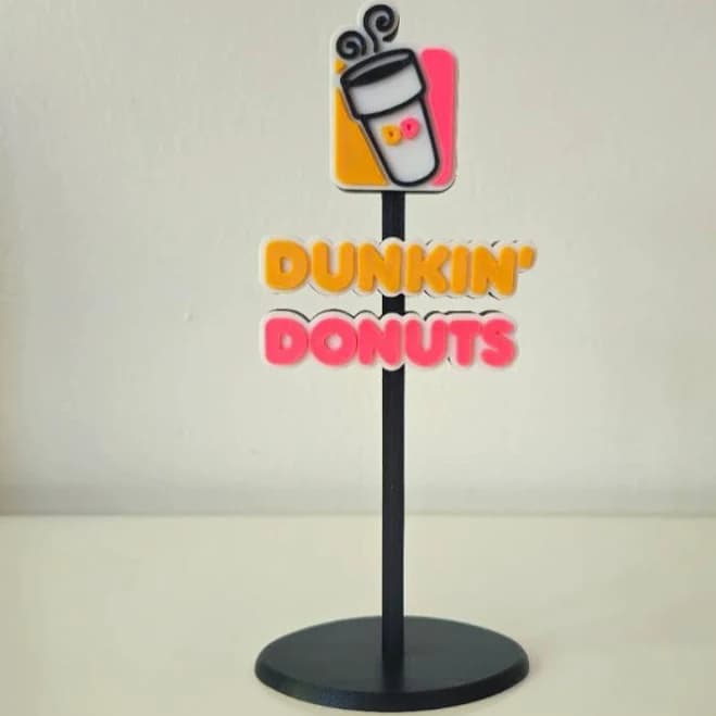 Dunkin Donuts Logo Display Stand Sign Pole