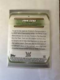 2019 WWE Topps MITB John Cena Gold Refractor | Mercari