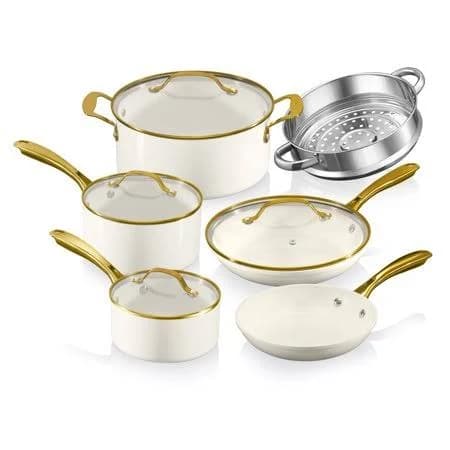 Gotham Steel 1384 15-Piece Cookware Set