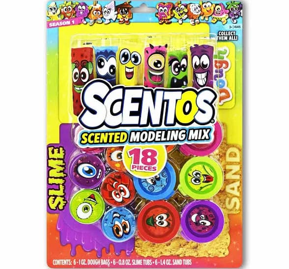 Scentos Scented 18 Piece Slime Sand Dough Set