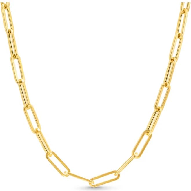 Hollywood Sensation Women's Paperclip Link Necklace