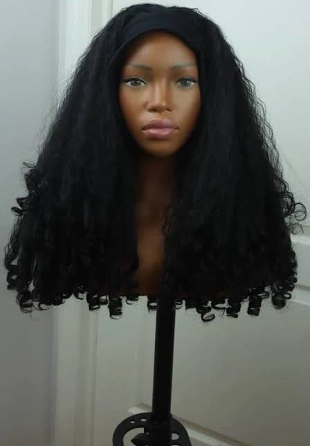Curly Afro Kinky Headband Wig