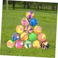 Amazon.com: FELTECHELECTR 25Pcs Mixed Color Rubber Jumping Balls Bouncy Balls for Outdoor Play Parties and Games : Toys & Games
