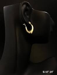 Small oval hoop earrings 10K solid gold – TAMAYO GOLD LLC