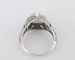 Sterling Silver Oval Cut Fire Opal Filigree Ring Size 8 - Etsy UK