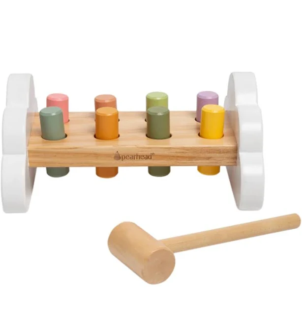 Pearhead Wooden Hammer Bench Toy
