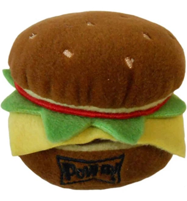 Hamburger Plush Dog Toy