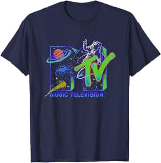 Moon Man Galaxy Neon Space Vibe T-Shirt