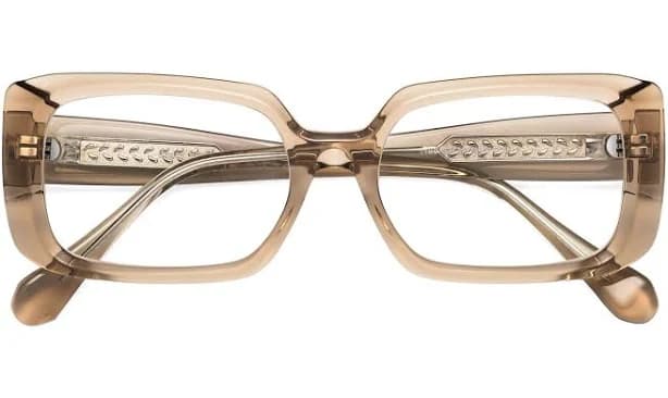 Geek-Chic Thick Acetate Rectangle Eyeglasses