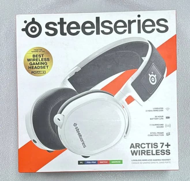 Steelseries Arctis 7+ Wireless Gaming Headset - (white/black)