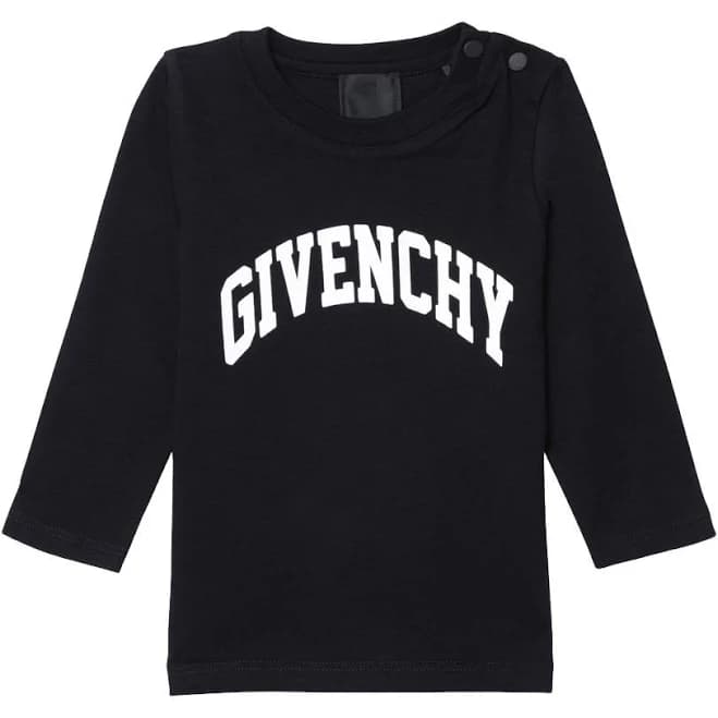 Givenchy Cotton Jersey With Logo - Black