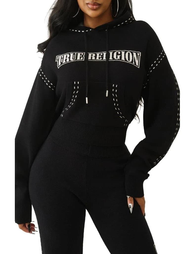 True Religion Women's Logo Pullover Hoodie
