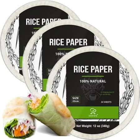 Soeos Rice Paper Wrappers