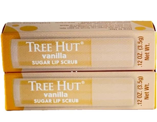 X2 Tree Hut Vanilla Lip Scrub Stick | Nourish Dry Lips For A Soft &