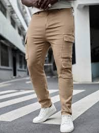 Manfinity Homme Men Plus Cotton Flap Pocket Side Cargo Jeans | SHEIN