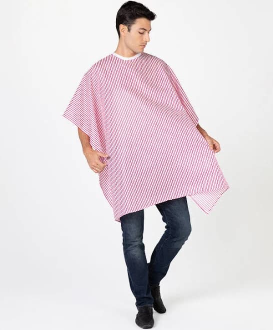 Betty Dain Seersucker Barber Cape