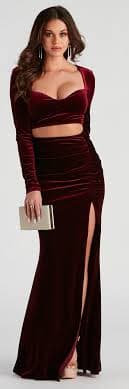 Gabriela Formal Velvet Long Dress | Windsor