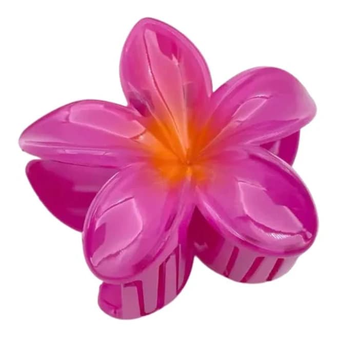 Plumeria Flower Claw Hair Clip
