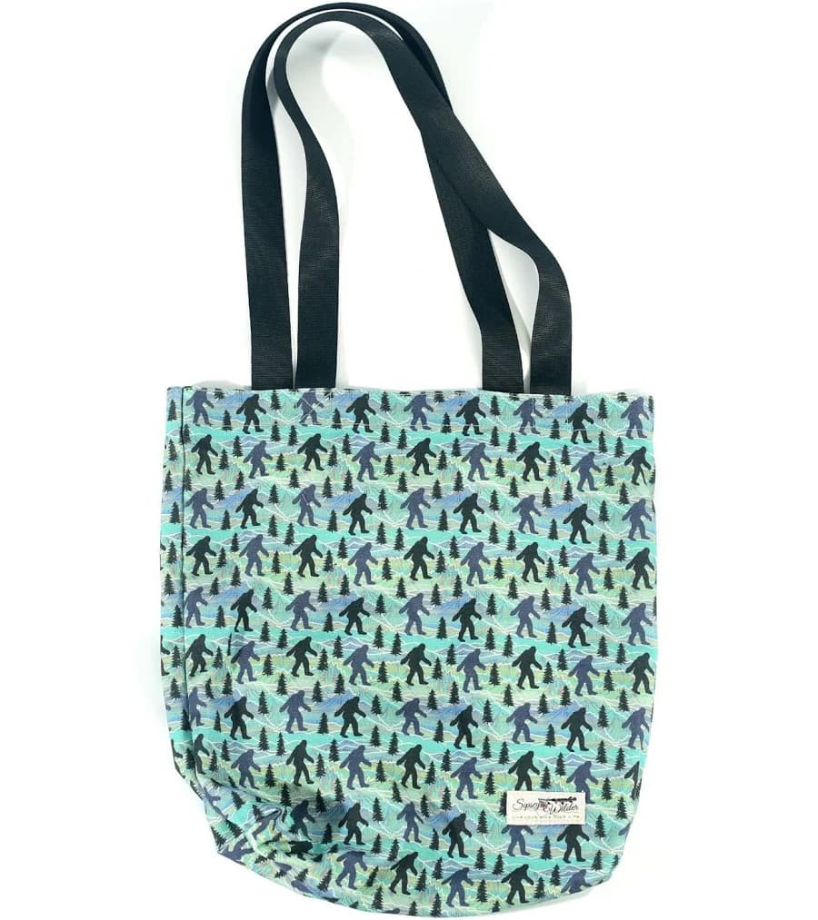 Sasquatch Mountain Canvas Shopping Tote