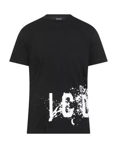 Dsquared2 Icon Man T-shirt Black Size M Cotton