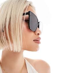 New Look oversized plastic frame sunglasses in black | ASOS