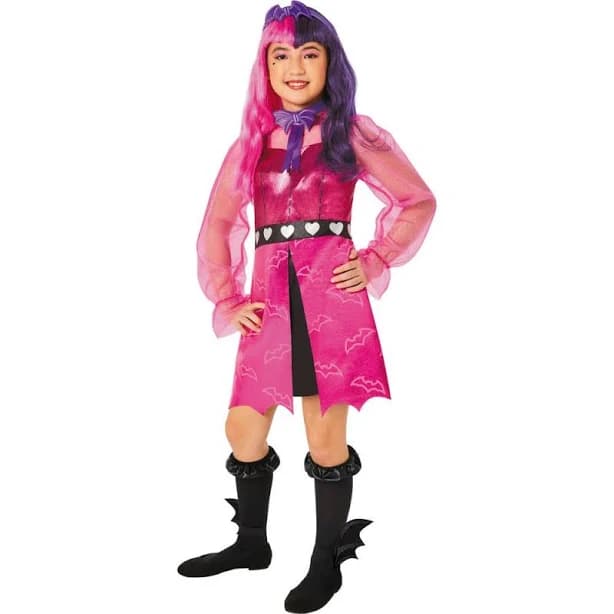 5ct Kids Monster High Pink & Purple Draculaura Costume
