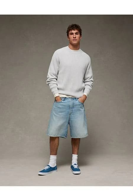 AE Men's Fisherman Crew Neck Sweater