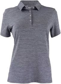 Zusa Women's Heather Stripe Polo
