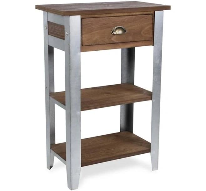 Pemberly Row Farmhouse Themed Side Table
