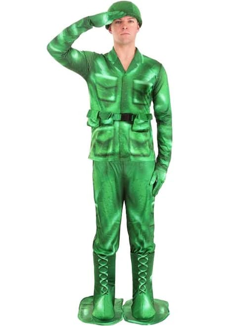 Men's Plastic Army Man Costume