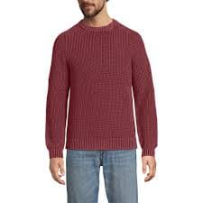 Men's Long Sleeve Sunwashed Drifter Sweater | Lands' End