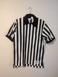 honigs whistle shop referee collared shirt mens size 40 short sleeve 1/4 zip | eBay