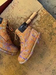 Japanese Brand × Timberland × Vintage Hype Gallery Dept style custom Timberland boots | Grailed