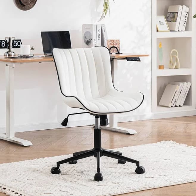 Brionni Leather Upholstered Office Desk Chair Swivel Task Chair Chair Latitude Run