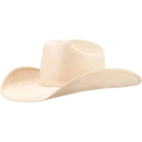 Rock'em Cattlemen Suede Cowboy Hat Nude / S