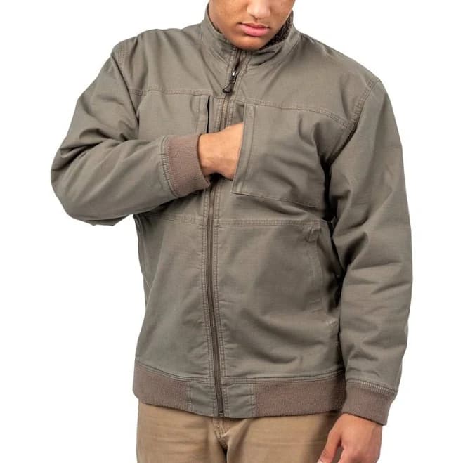 Habit Men's Sherpa Lined Canvas Ski Jacket