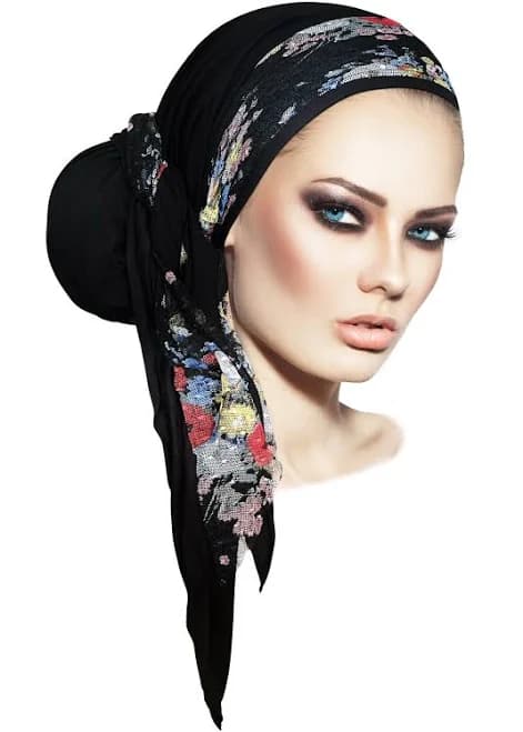 Floral Lace Headscarf