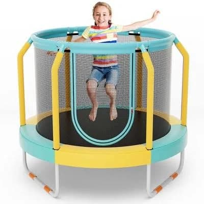Costway Mini Trampoline with Enclosure