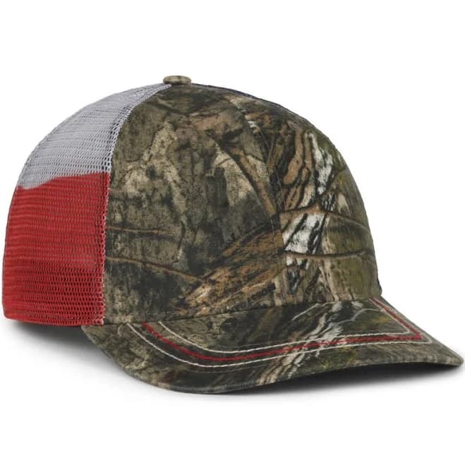 American Flag Mesh Back Camo Cap