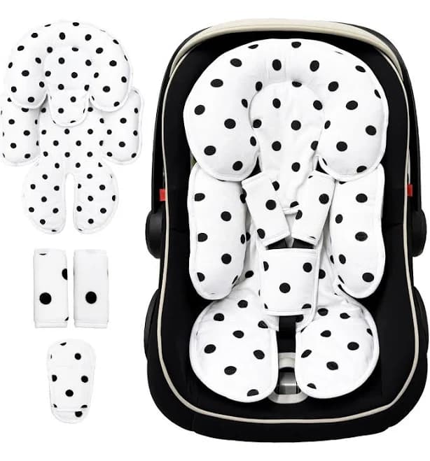 Infant Car Seat Insert, 2 In 1 Cushion For Newborn, Seat Pad With
